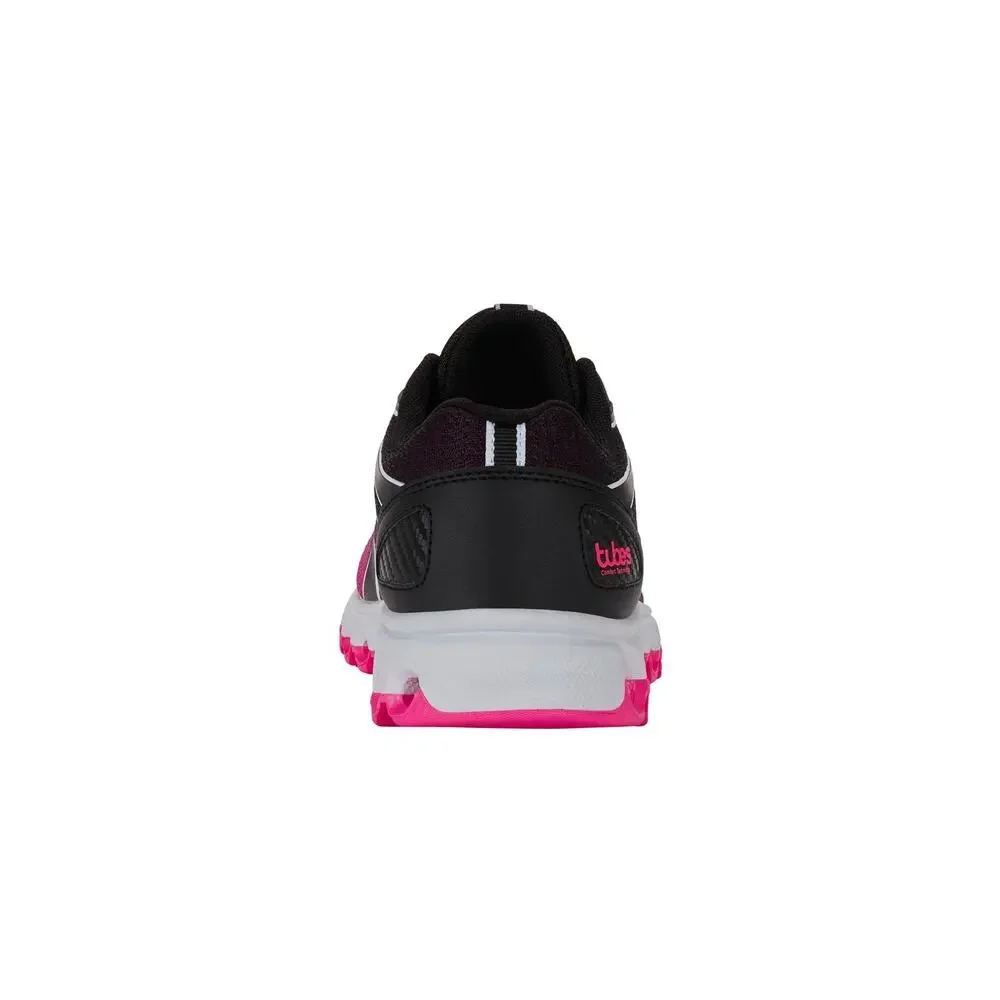 K-SWISS WOMEN'S TUBES 200 TRAINING SHOE, BLACK/NEON PINK, 8.5 W